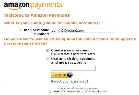 How to create an Amazon Seller account for Amazon Payments usage? - Magento 2