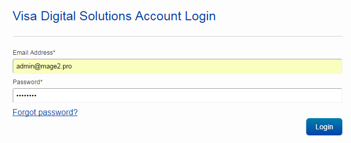  CyberSource How To Login To The Visa Digital Solutions Developer 