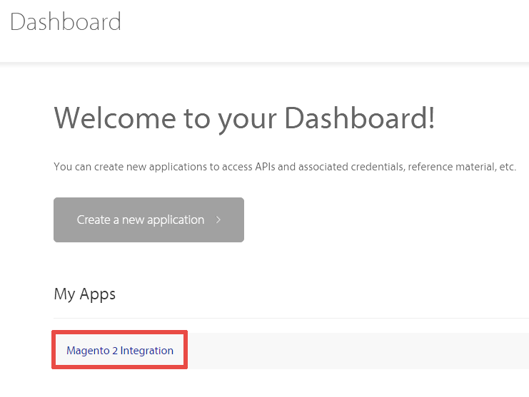  CyberSource How To Open An Application In The Visa Developer Center 